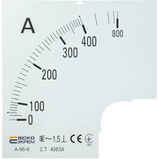 Шкала 400/5А до амперметра А-96-6 (A0190010085) АСКО-УКРЕМ