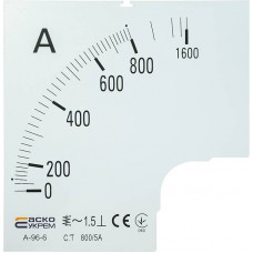 Шкала 800/5А до амперметра А-96-6 (A0190010088) АСКО-УКРЕМ