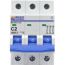 Автоматичний вимикач ВА-2017/С 3р 2А (A0010170039) АСКО-УКРЕМ