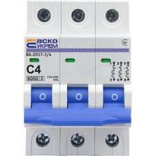 Автоматичний вимикач ВА-2017/С 3р 4А (A0010170041) АСКО-УКРЕМ