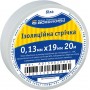 Ізоляційна стрічка 0,13мм×19мм/20м біла (A0150020038) АСКО-УКРЕМ