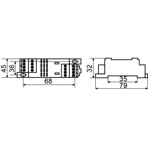 Колодка PTF14A-E під реле LY4 (A0090060003) АСКО-УКРЕМ