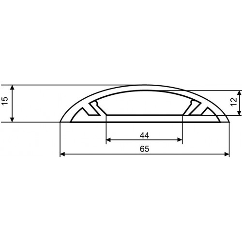 Підлоговий короб 65х15/2000мм (A0070030022) АСКО-УКРЕМ