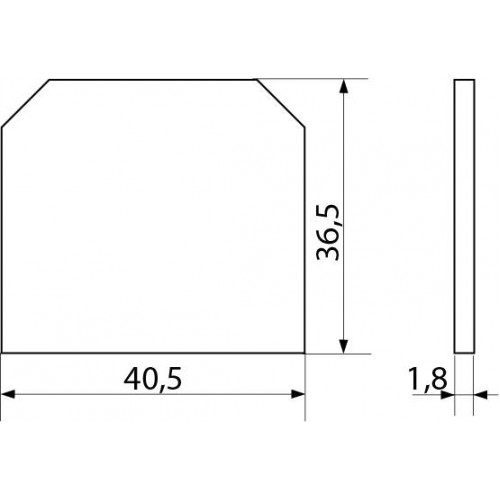 Пластина бокова для клемника JXB-4/35 (A0130030002) АСКО-УКРЕМ