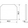 Пластина бокова для клемника JXB-10/35 (A0130030004) АСКО-УКРЕМ