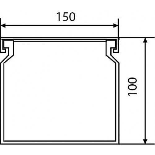 Короб пластиковий 150×100/2000мм (A0070010028) АСКО-УКРЕМ