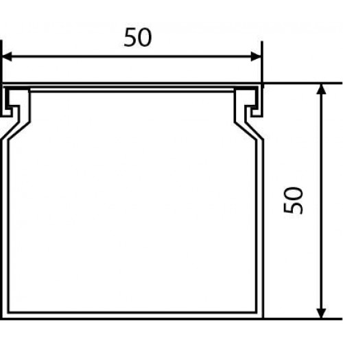 Перфорований короб 50×50/2000мм (В×Ш) (A0070020009) АСКО-УКРЕМ