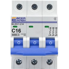 Автоматичний вимикач ВА-2017/С 3р 16А (A0010170021) АСКО-УКРЕМ