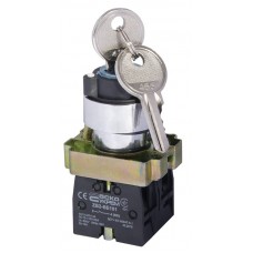 Кнопка XB2-BG03 поворотна з ключем 3-позиційна (A0140010008) АСКО-УКРЕМ