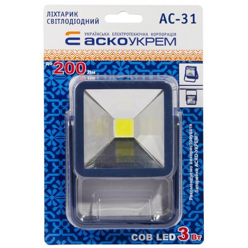 Ліхтарик світлодіодний AC-31 (blister 1шт) (A0240010004) АСКО-УКРЕМ