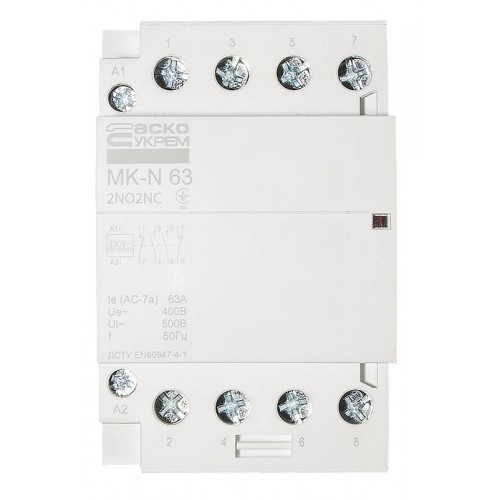 Модульний контактор MK-N 4P 63A 2NO2NC 220V (A0040030037) АСКО-УКРЕМ