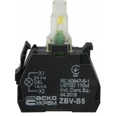 Блок ZBV-B5 для підсвічування жовтий 24В для кнопок TB5 (A0140010212) АСКО-УКРЕМ