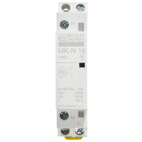 Модульний контактор MK-N 1P 16A 1NO 220V (A0040030020) АСКО-УКРЕМ