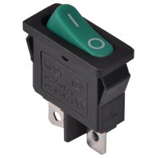 Перемикач 1 клавішний зелена овальна клавіша KCD1-12-101 GR/B (A0140040091) АСКО-УКРЕМ