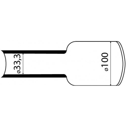 Термоусаджувальна трубка з клейовим шаром d100мм чорна 1м (A0150040068) АСКО-УКРЕМ