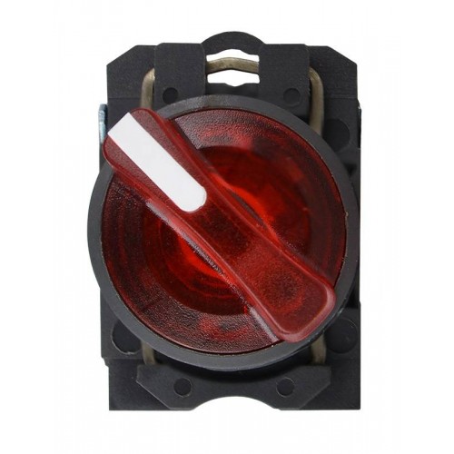 Кнопка TB5-AK124M5 червона поворотна 2-позиційна з підсвічуванням (A0140010166) АСКО-УКРЕМ