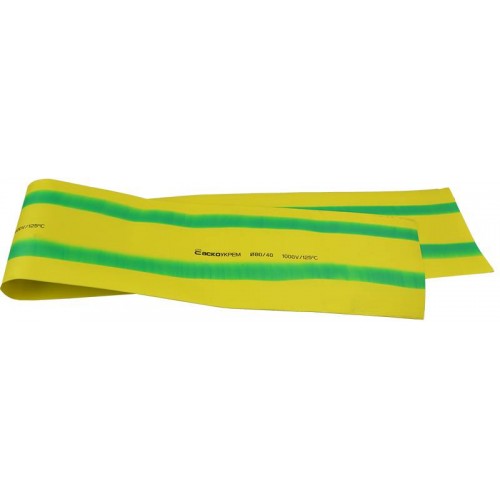 Термоусаджувальна трубка 80,0/40,0 1м жовто-зелена (A0150040058) АСКО-УКРЕМ