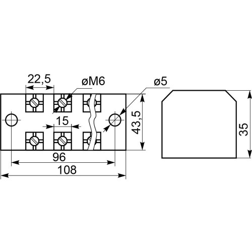 Клемна колодка в корпусі TB1004 (A0130050026) АСКО-УКРЕМ