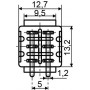 Тумблер MTS-203 ON-OFF-ON 3 положення 6 контактів (A0140060018) АСКО-УКРЕМ