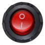 Перемикач 1 клавішний круглий червоний з підсвічуванням KCD1-7-101NY R/B 220V (A0140040136) АСКО-УКРЕМ
