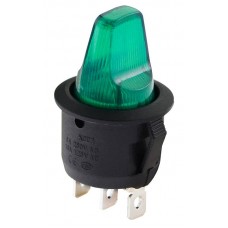 Перемикач 1 клавішний перекидний високий зелений KCD1-5-103H GR/B (A0140040143) АСКО-УКРЕМ