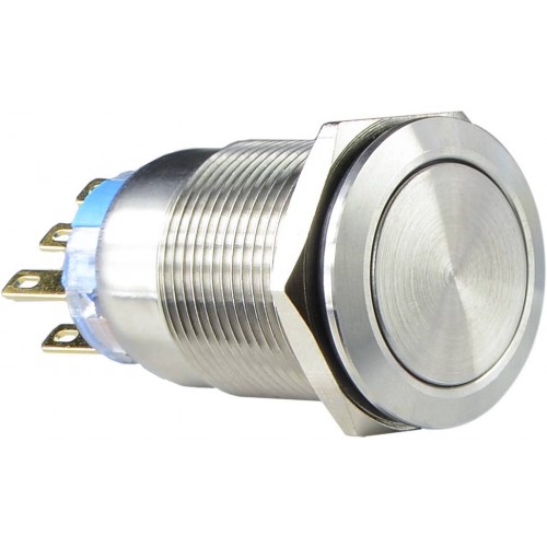 Кнопка TYJ 19-312 металева пласка з фіксацією, 2NO+2NC (A0140010111) АСКО-УКРЕМ