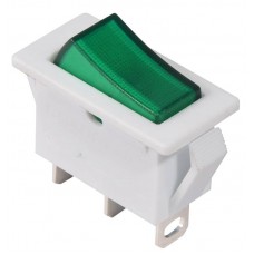 Перемикач 1 клавішний зелений з підсвічуванням KCD3-101N-13 GR/WH 220V (A0140040041) АСКО-УКРЕМ