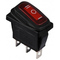 Перемикач 1 клавішний перекидний червоний KCD3-103W R/B (A0140040042) АСКО-УКРЕМ
