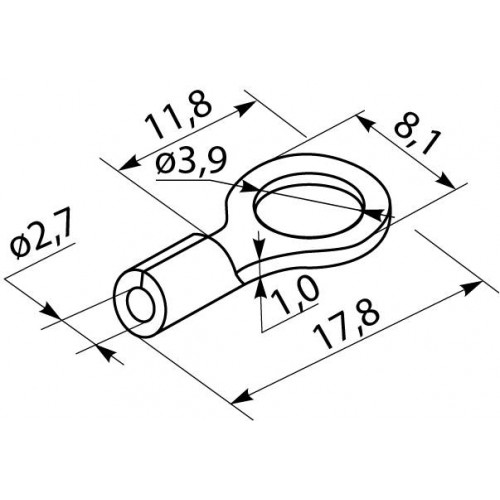 Наконечники під гвинт без ізоляції RNB 3.5-4 (100шт) (A0060030034) АСКО-УКРЕМ