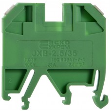 Клемник на DIN-рейку JXB 2,5/35 зелений (A0130010010) АСКО-УКРЕМ