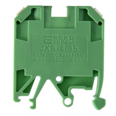 Клемник на DIN-рейку JXB 4/35 зелений (A0130010012) АСКО-УКРЕМ