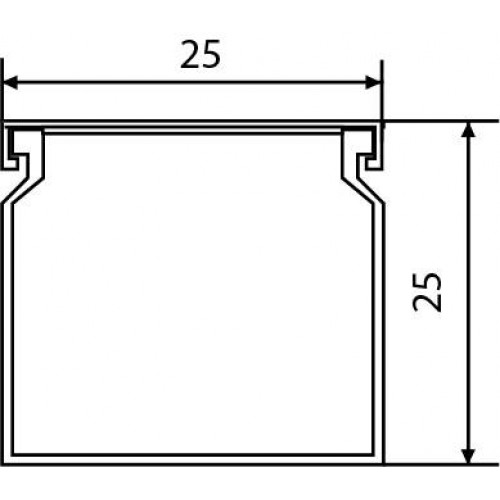 Короб пластиковий 25×25/2000мм (A0070010013) АСКО-УКРЕМ