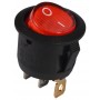 Перемикач 1 клавішний круглий червоний з підсвічуванням KCD1-5-101N R/B 220V (A0140040071) АСКО-УКРЕМ