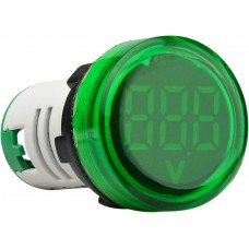 Круглий цифровий вимірювач напруги ED16-22VD 30-500В АС зелений (A0190010017) АСКО-УКРЕМ