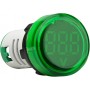 Круглий цифровий вимірювач напруги ED16-22VD 30-500В АС зелений (A0190010017) АСКО-УКРЕМ