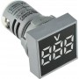 Квадратний цифровий вимірювач напруги ED16-22FVD 30-500В АС білий (A0190010033) АСКО-УКРЕМ