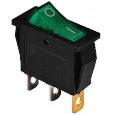 Перемикач 1 клавішний зелений з підсвічуванням KCD3-101N GR/B 220V (A0140040028) АСКО-УКРЕМ