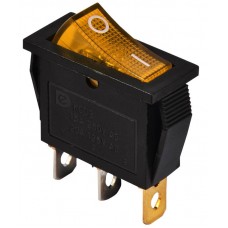 Перемикач 1 клавішний жовтий з підсвічуванням KCD3-101N 220V YL/B (A0140040029) АСКО-УКРЕМ