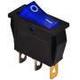 Перемикач 1 клавішний синій з підсвічуванням KCD3-101N BL/B 220V (A0140040030) АСКО-УКРЕМ