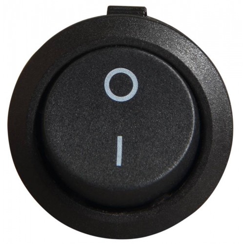Перемикач 1 клавішний круглий чорний KCD5-2-101 B/B (A0140040132) АСКО-УКРЕМ