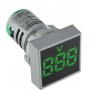 Квадратний цифровий вимірювач напруги ED16-22FVD 30-500В АС зелений (A0190010034) АСКО-УКРЕМ