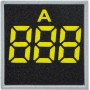 Квадратний цифровий вимірювач струму ED16-22FAD 0-100A жовтий (A0190010038) АСКО-УКРЕМ