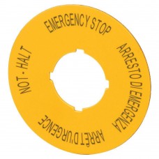 Шильдики для кнопок аварійної зупинки на чотирьох мовах M22-XAK11 (121085) EATON
