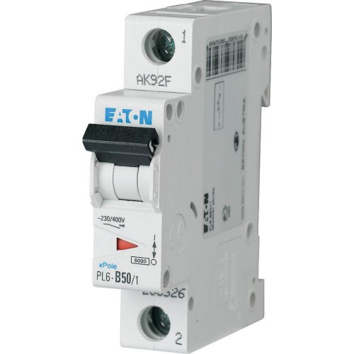 Автоматичний вимикач 50 А 1 полюс PL6-C50/1 6 кА (286538) EATON