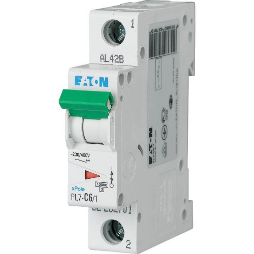 Автоматичний вимикач 6 А 1 полюс PL7-C6/1 10 кА (262701) EATON
