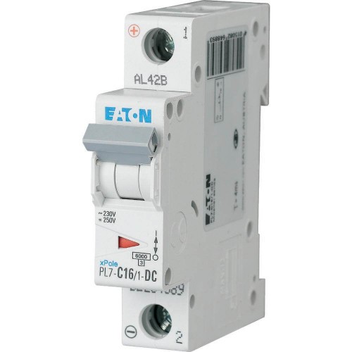 Автоматичний вимикач постійного струму 16 А 1 полюс PL7-C16/1-DC 10 кА (264889) EATON