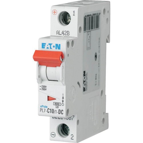 Автоматичний вимикач постійного струму 10 А 1 полюс PL7-C10/1-DC 10 кА (264887) EATON
