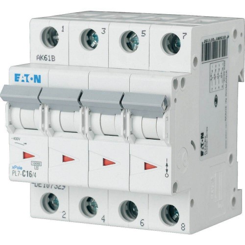 Автоматичний вимикач 16 А 1 полюс PL7-C16/1 10 кА (262704) EATON