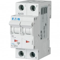 Автоматичний вимикач 1 А 2 полюси PL7-C1/2 10 кА (263353) EATON