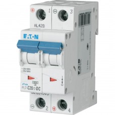Автоматичний вимикач постійного струму 20 А 2 полюси PL7-C20/2-DC 10 кА (264903) EATON